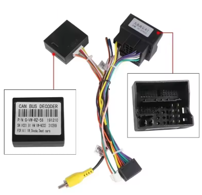 Faisceau ISO 52PIN Skoda Volkswagen Golf 5/6/Polo/Passat/Jetta/Tiguan/Touran + CANBUS