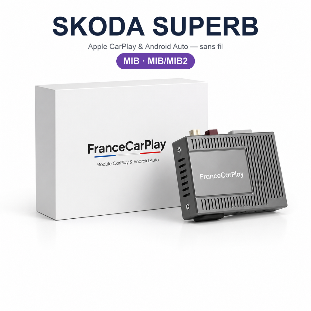 BOITIER SKODA SUPERB MIB CarPlay Android Auto