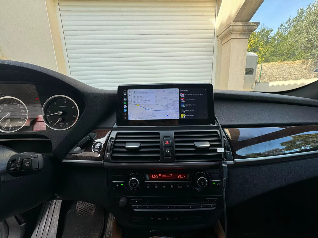Apple CarPlay sans fil et Android Auto pour BMW X5 E70 CIC (2007-2010)