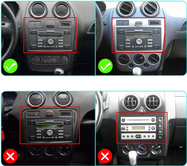 Apple CarPlay sans fil et Android Auto pour Ford Fiesta (2002-2008)
