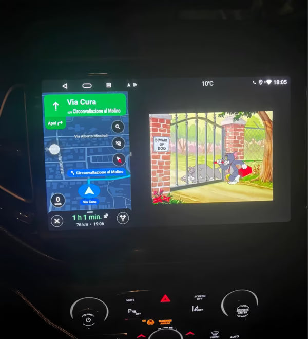 Apple CarPlay sans fil et Android Auto pour Jeep Compass (2017-2019)