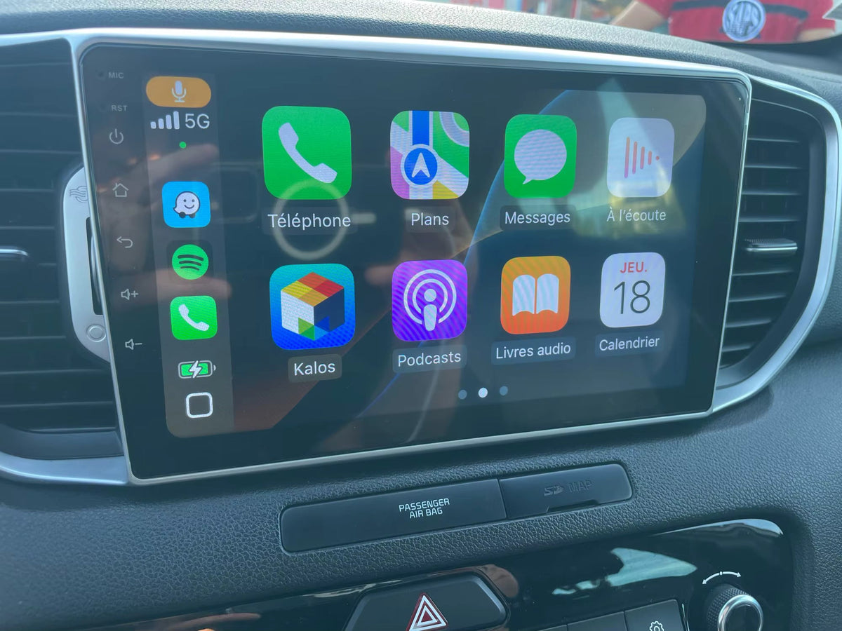 Apple CarPlay sans fil et Android Auto pour Kia Sportage (2016-2018)