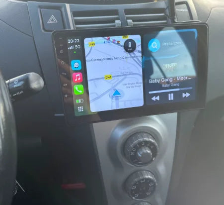 Apple CarPlay sans fil et Android Auto pour Toyota Yaris (2005-2012)