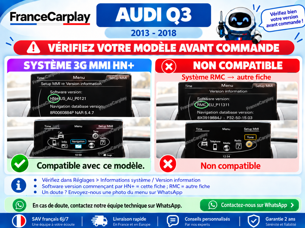 Audi Q3 [2013–2018] Système HN+ d'origine
