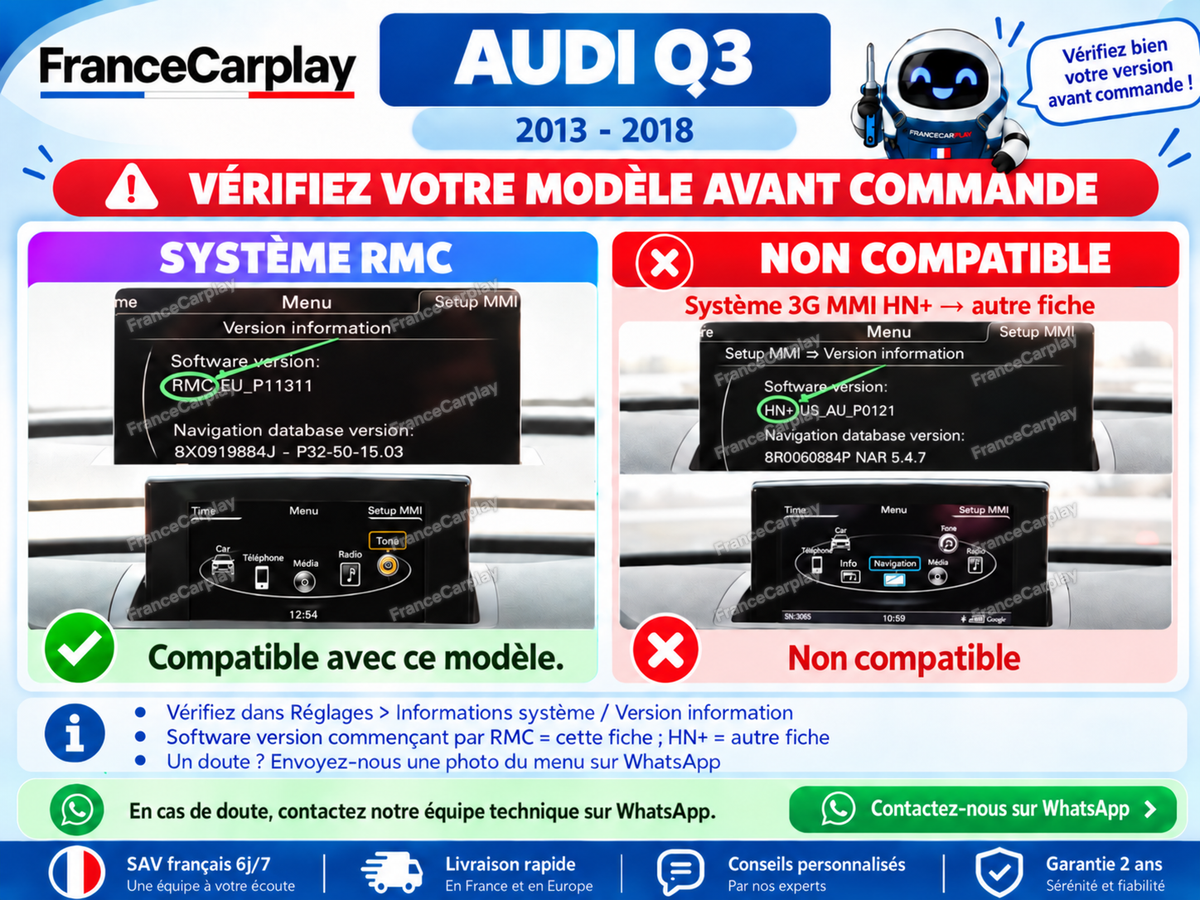 Audi Q3 [2013–2018] Système RMC d'origine