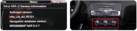 Autoradio CarPlay Audi A1 HN+ avec écran tactile intégré
