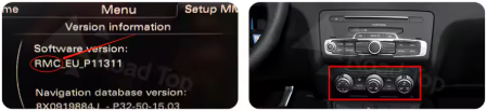 Autoradio CarPlay Audi A1 avec écran tactile intégré