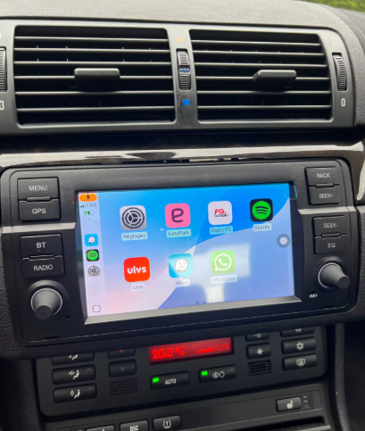 Autoradio CarPlay BMW Série 3 E46 avec écran tactile intégré