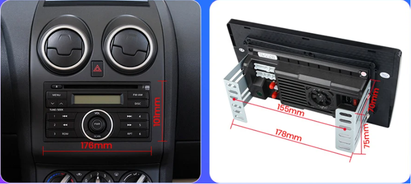 Autoradio 2DIN Apple CarPlay pour anciens véhicules