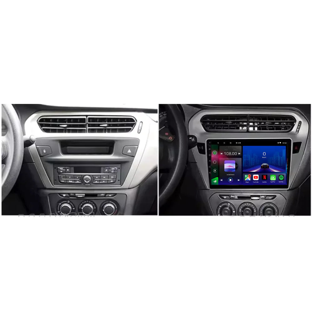 Autoradio CarPlay Citroën C-Elysée avec écran tactile intégré
