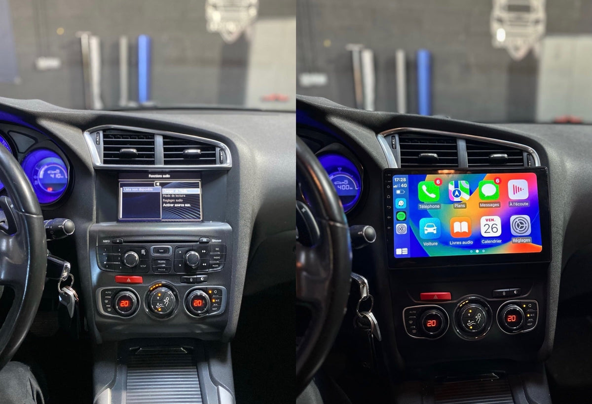 Autoradio CarPlay Citroën DS4 avec écran tactile intégré