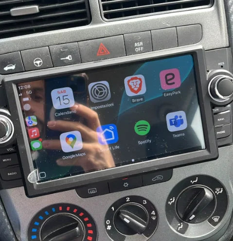 Autoradio CarPlay Fiat Punto & Grande Punto avec écran tactile intégré