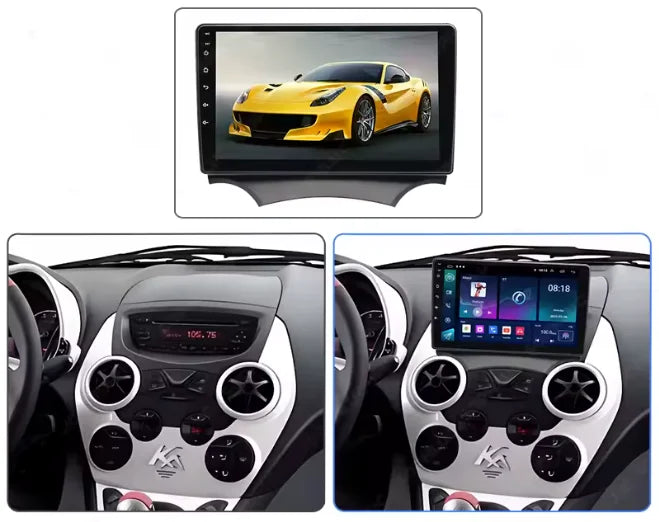 Autoradio CarPlay Ford Ka avec écran tactile intégré