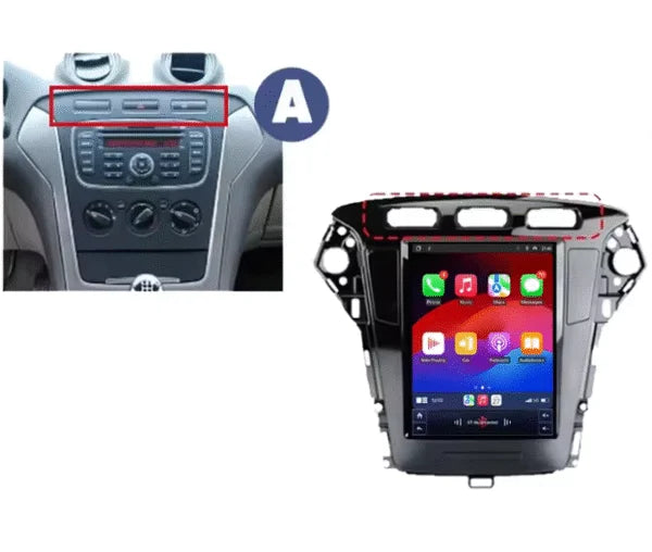 Autoradio CarPlay Ford Mondeo avec écran tactile intégré