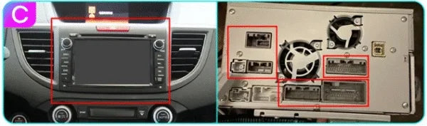 Autoradio CarPlay Honda CR-V avec écran tactile intégré