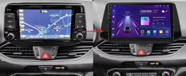 Autoradio CarPlay Hyundai i30 avec écran tactile intégré