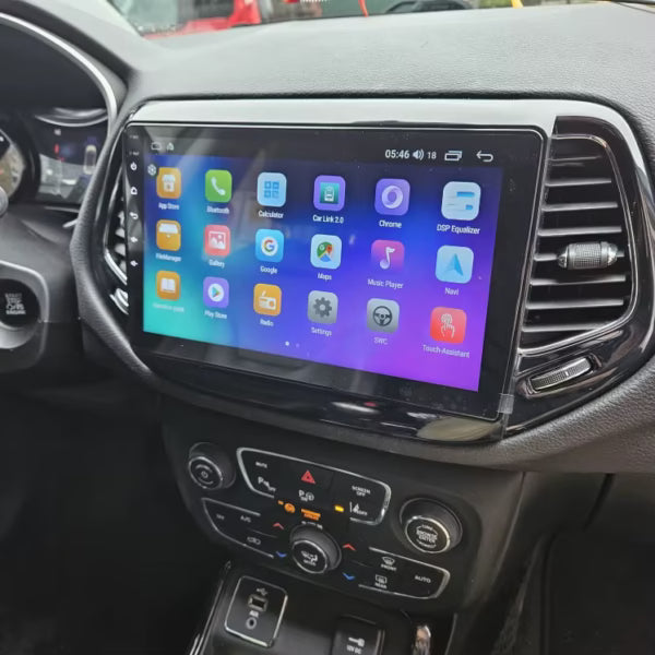Autoradio CarPlay Jeep Compass avec écran tactile intégré