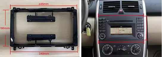 Autoradio CarPlay Mercedes Classe B W245 avec écran tactile intégré