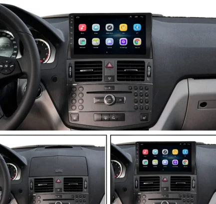 Autoradio CarPlay Mercedes Classe C avec écran tactile intégré