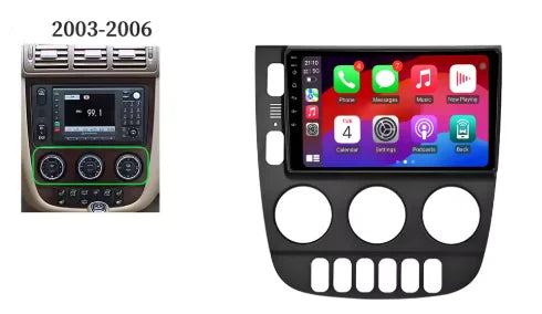 Autoradio CarPlay Mercedes Classe M ML W163 avec écran tactile intégré