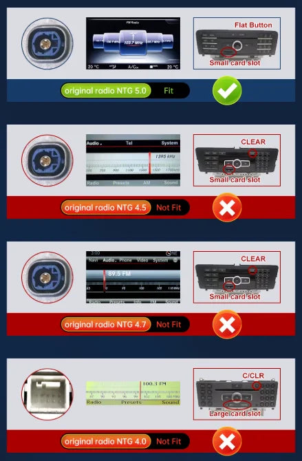 Autoradio CarPlay Mercedes Classe V Vito / Viano W447 avec écran tactile intégré