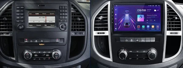 Autoradio CarPlay Mercedes Vito W447 avec écran tactile intégré