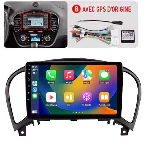 Autoradio CarPlay Nissan Juke avec écran tactile intégré