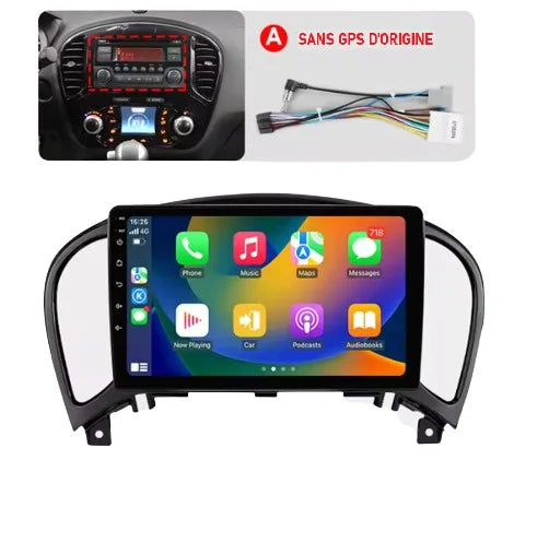 Autoradio CarPlay Nissan Juke avec écran tactile intégré