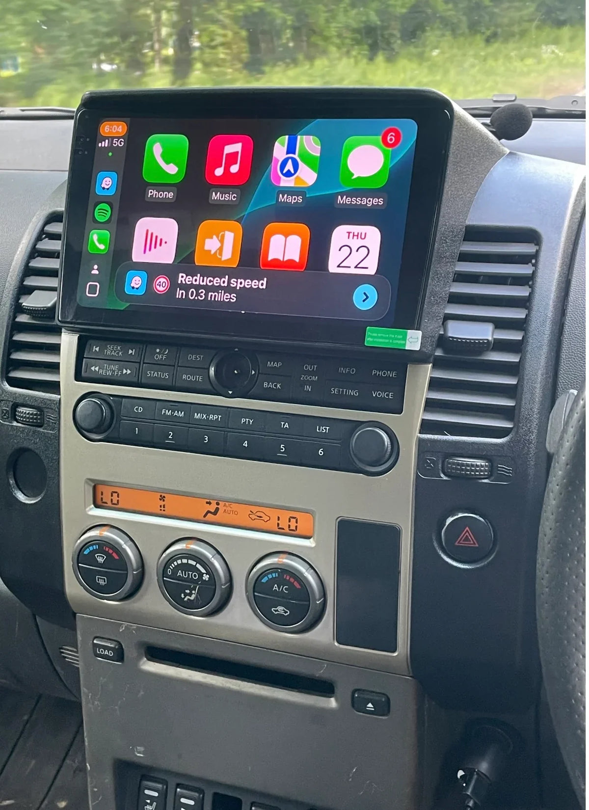 Autoradio CarPlay Nissan Pathfinder R51 avec écran tactile intégré
