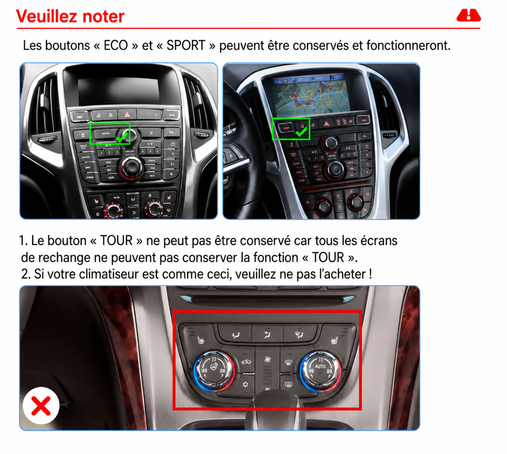 Autoradio CarPlay Opel Astra J avec écran tactile intégré
