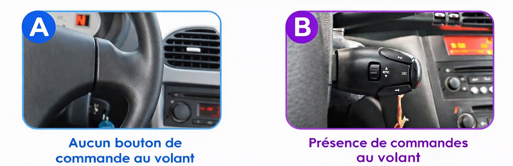 Autoradio CarPlay Peugeot 206 avec écran tactile intégré