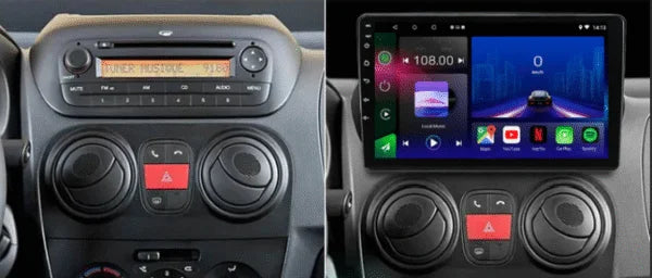 Autoradio CarPlay Peugeot Beeper avec écran tactile intégré