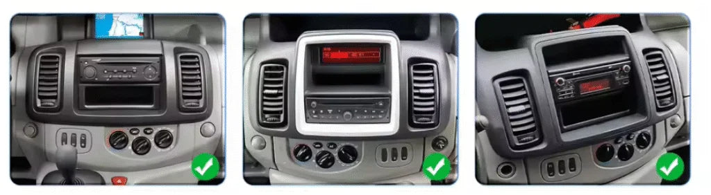 Autoradio CarPlay Renault Trafic 2 avec écran tactile intégré
