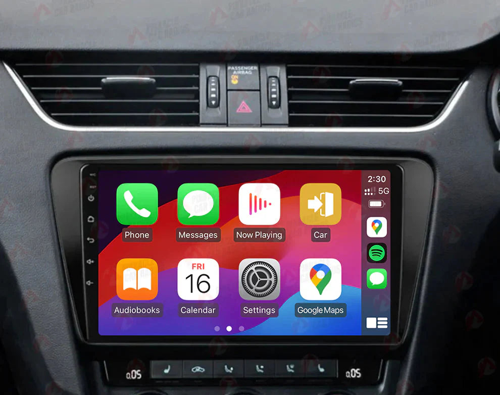 Autoradio CarPlay Skoda Octavia avec écran tactile intégré