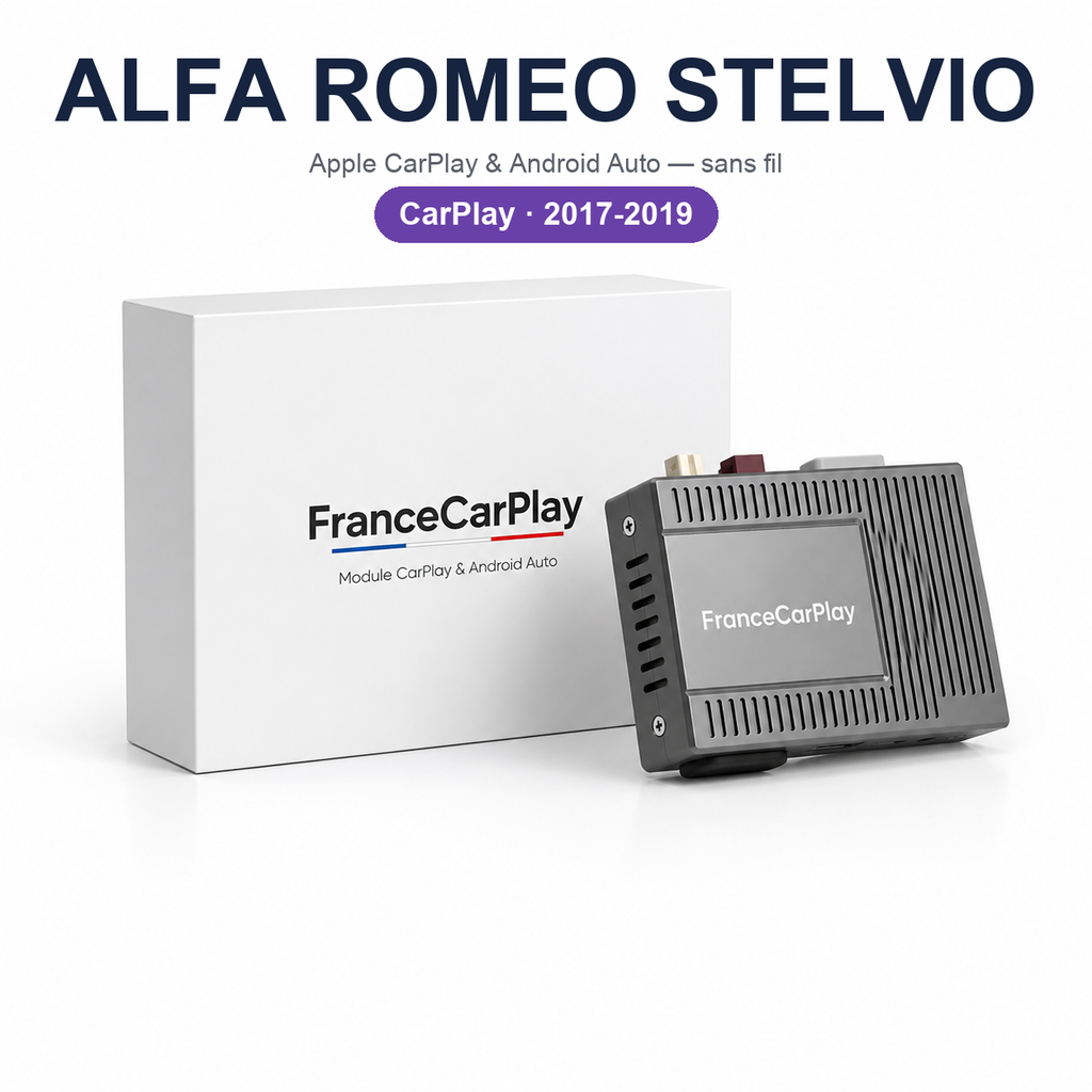 Boîtier CarPlay et Android Auto sans fil pour Alfa Romeo Stelvio (2017-2019)