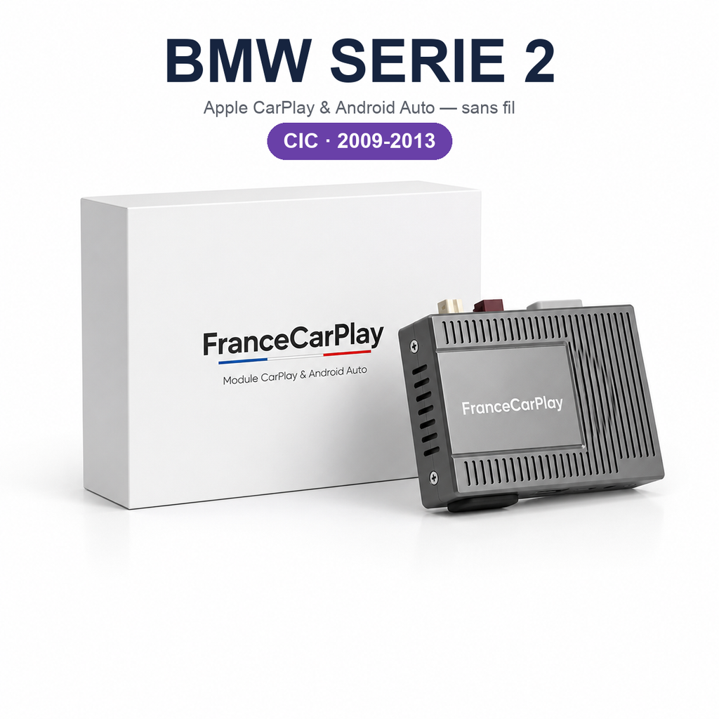 Boîtier CarPlay et Android Auto sans fil pour BMW Série 2 CIC (2009-2013)