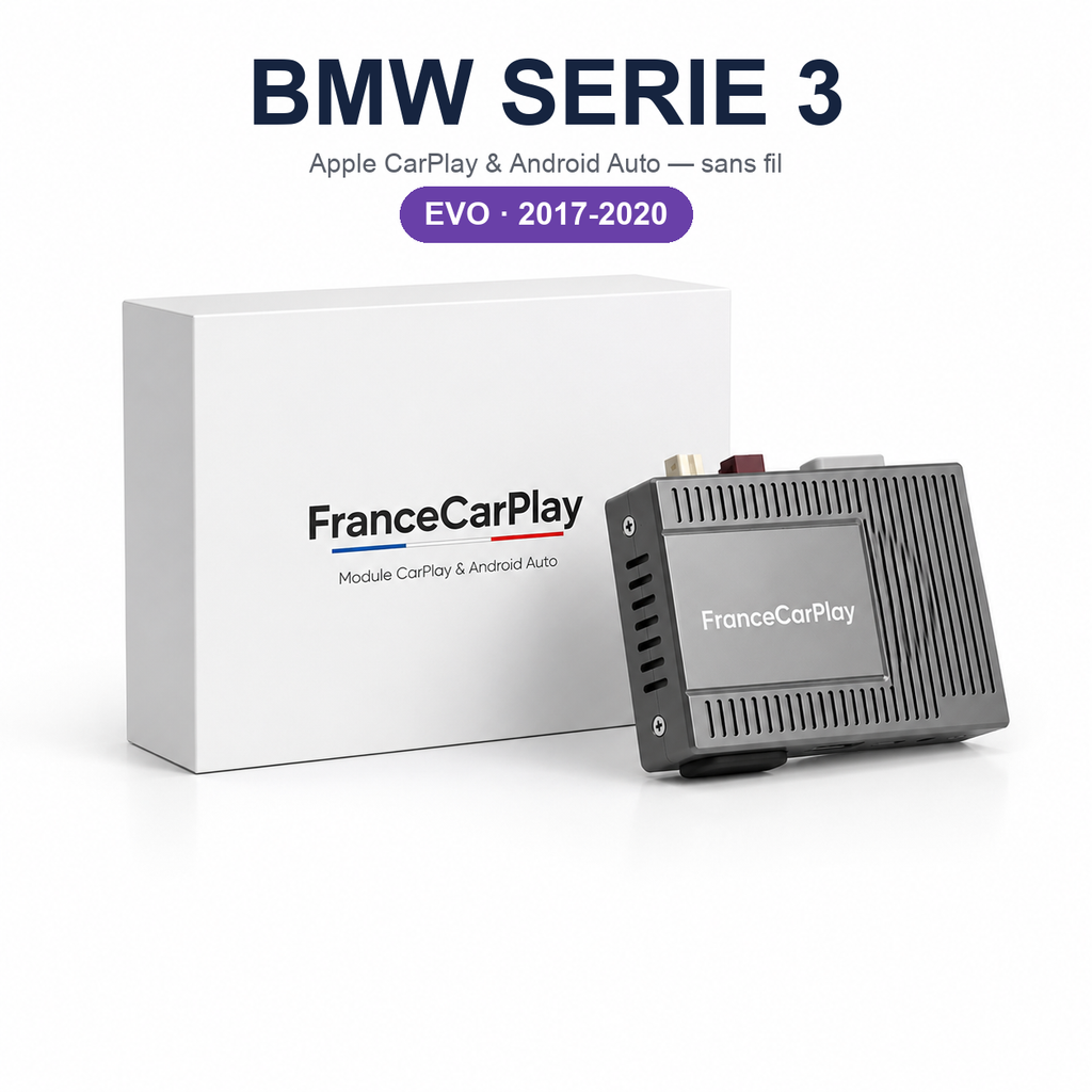 Boîtier CarPlay et Android Auto sans fil pour BMW Série 3 EVO (2017-2020)
