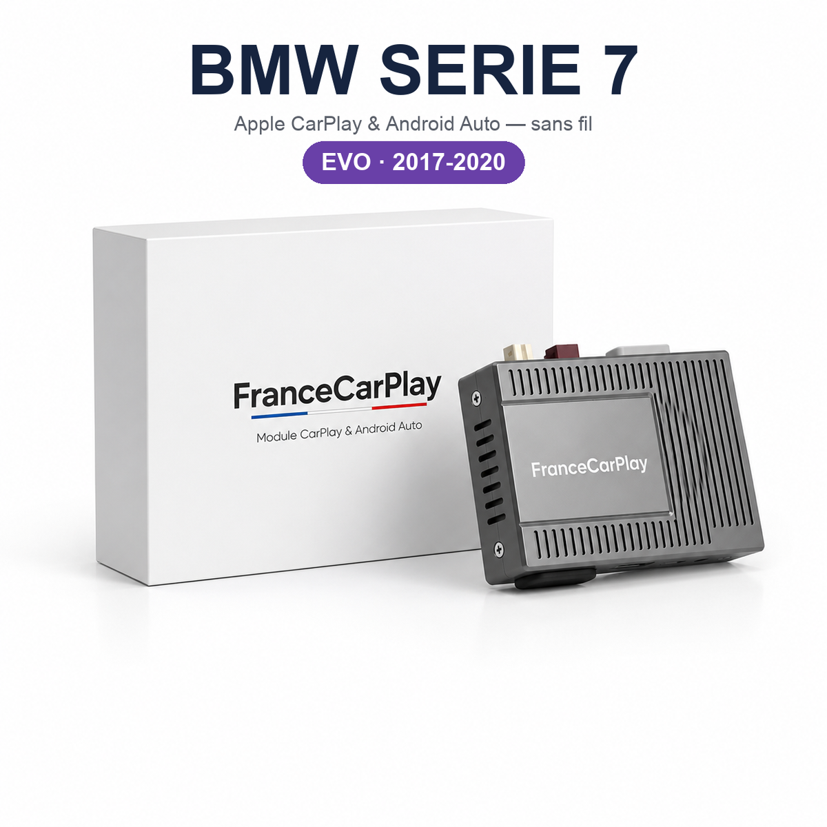 Boîtier CarPlay et Android Auto sans fil pour BMW Série 7 EVO (2017-2020)
