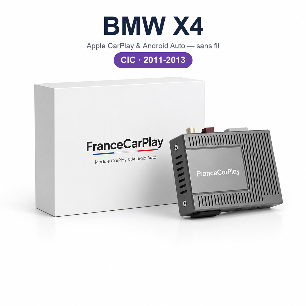 Boîtier CarPlay et Android Auto sans fil pour BMW X4 CIC (2011-2013)