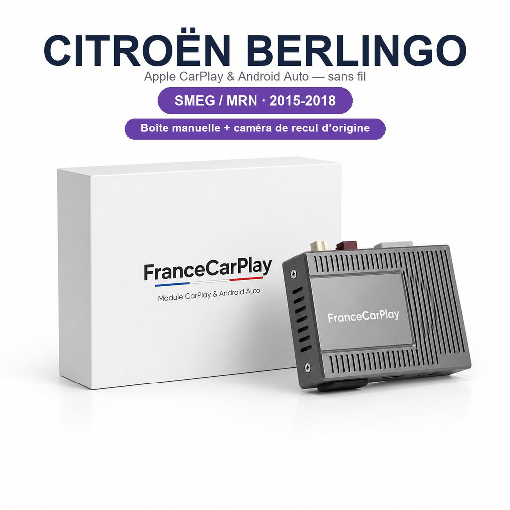 BOITIER CITROËN BERLINGO SMEG / MRN [2015-2018] – Boîte manuelle + caméra de recul d’origine
