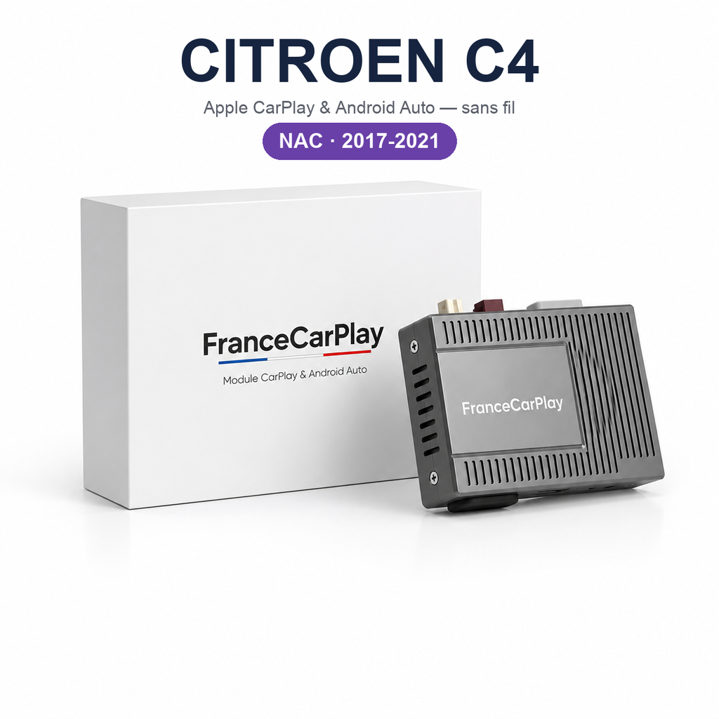 Boîtier CarPlay et Android Auto sans fil pour Citroën C4 NAC (2017-2021)