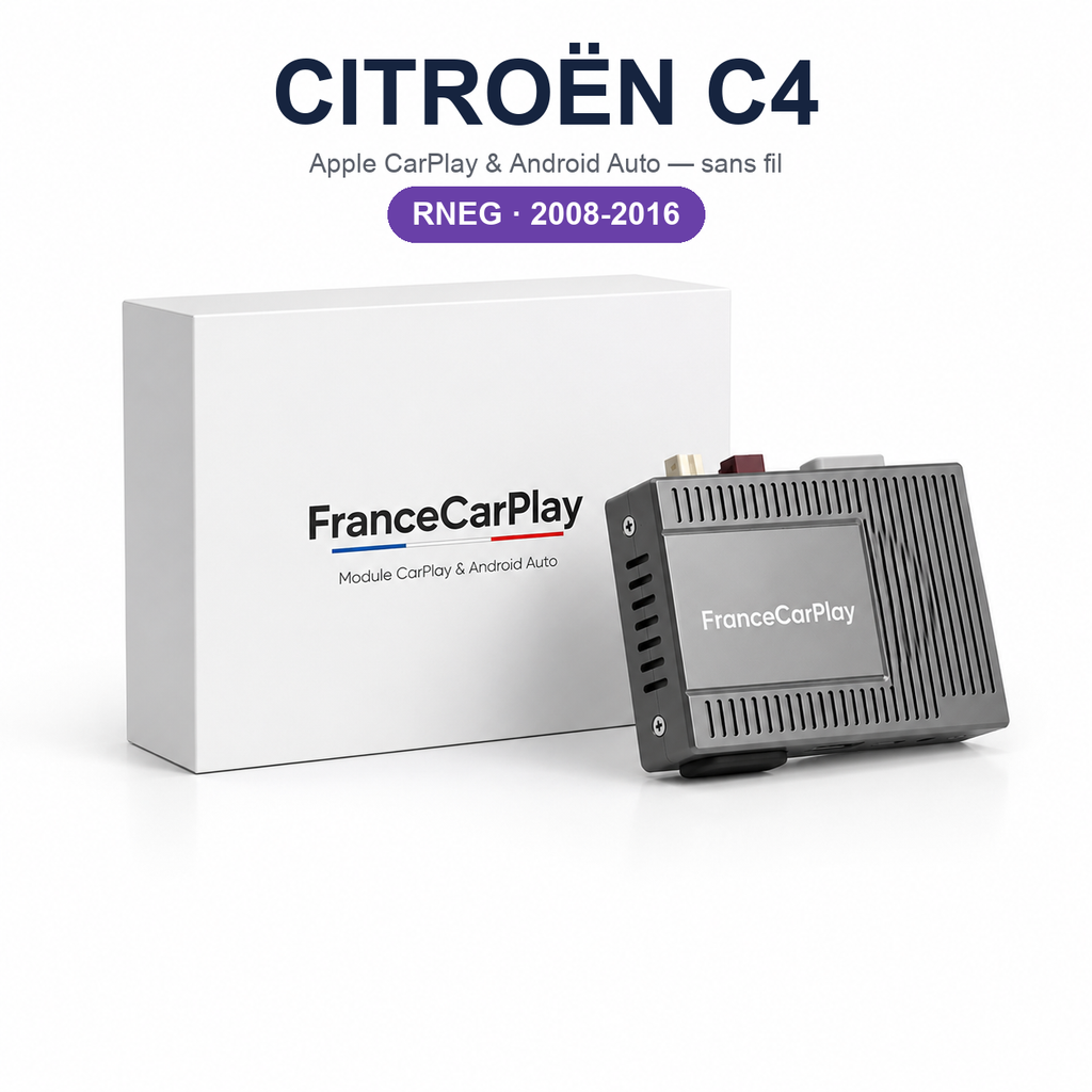 Boîtier CarPlay et Android Auto sans fil pour Citroën C4 RNEG (2008-2016)