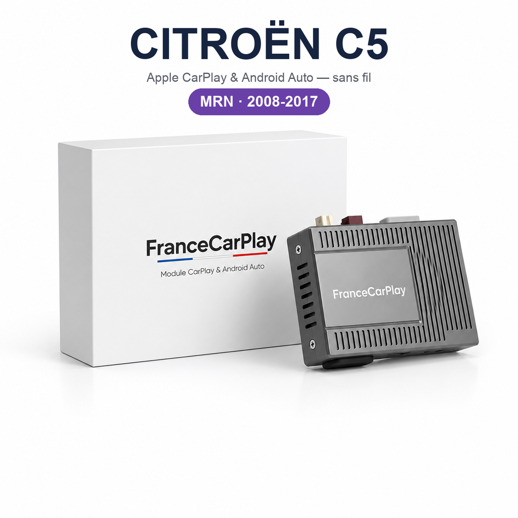 Boîtier CarPlay et Android Auto sans fil pour Citroën C5 MRN (2008-2017)