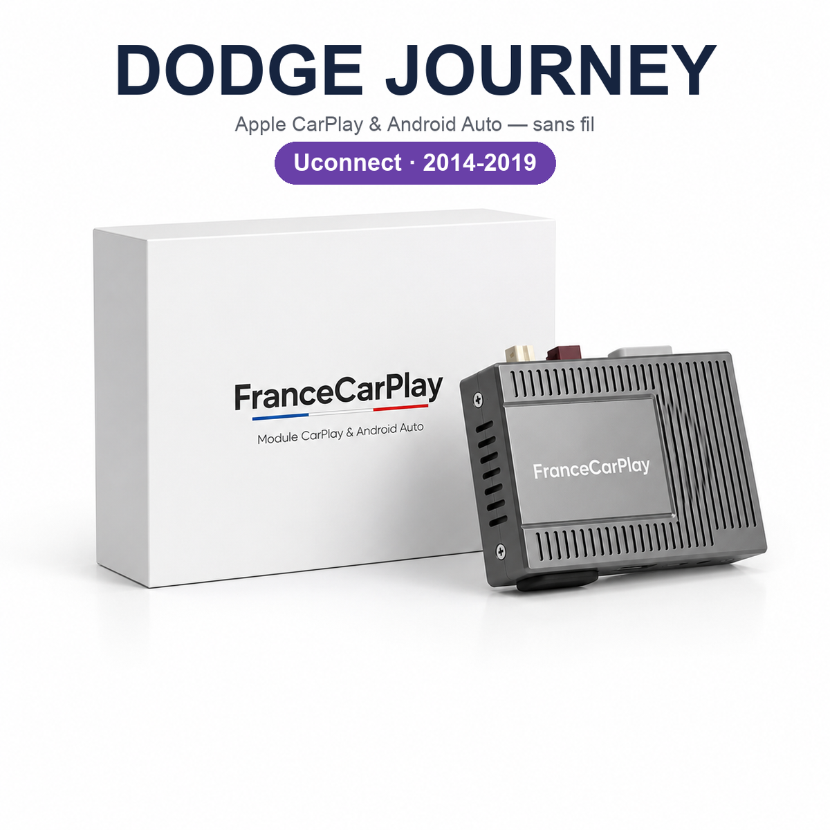 Boîtier CarPlay et Android Auto sans fil pour Dodge Journey (2014-2019)