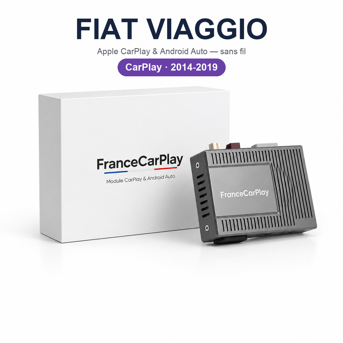 Boîtier CarPlay et Android Auto sans fil pour Fiat Viaggio (2014-2019)