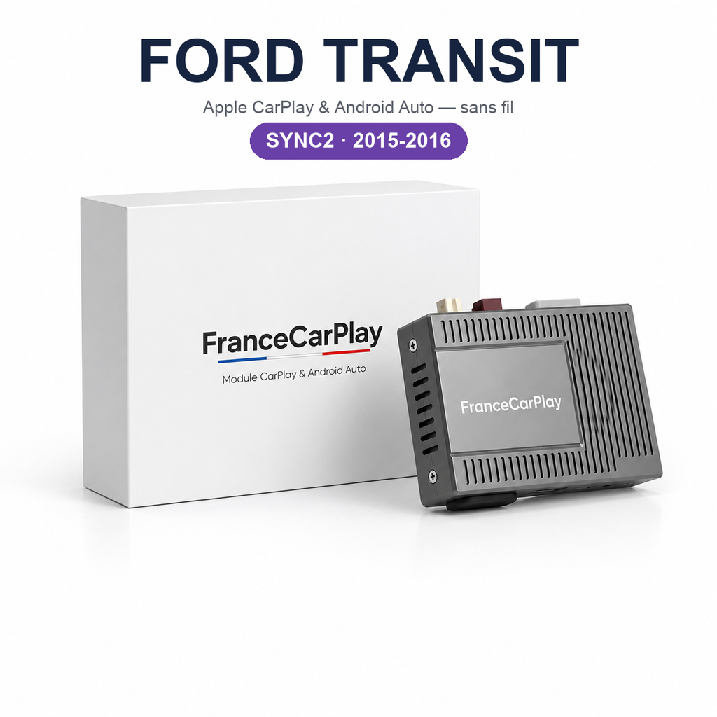 Boîtier CarPlay et Android Auto sans fil pour Ford Transit SYNC2 (2015-2016)