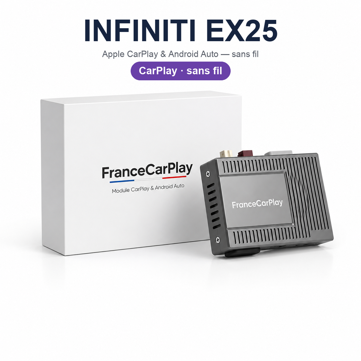 Boîtier CarPlay et Android Auto sans fil pour Infiniti EX25