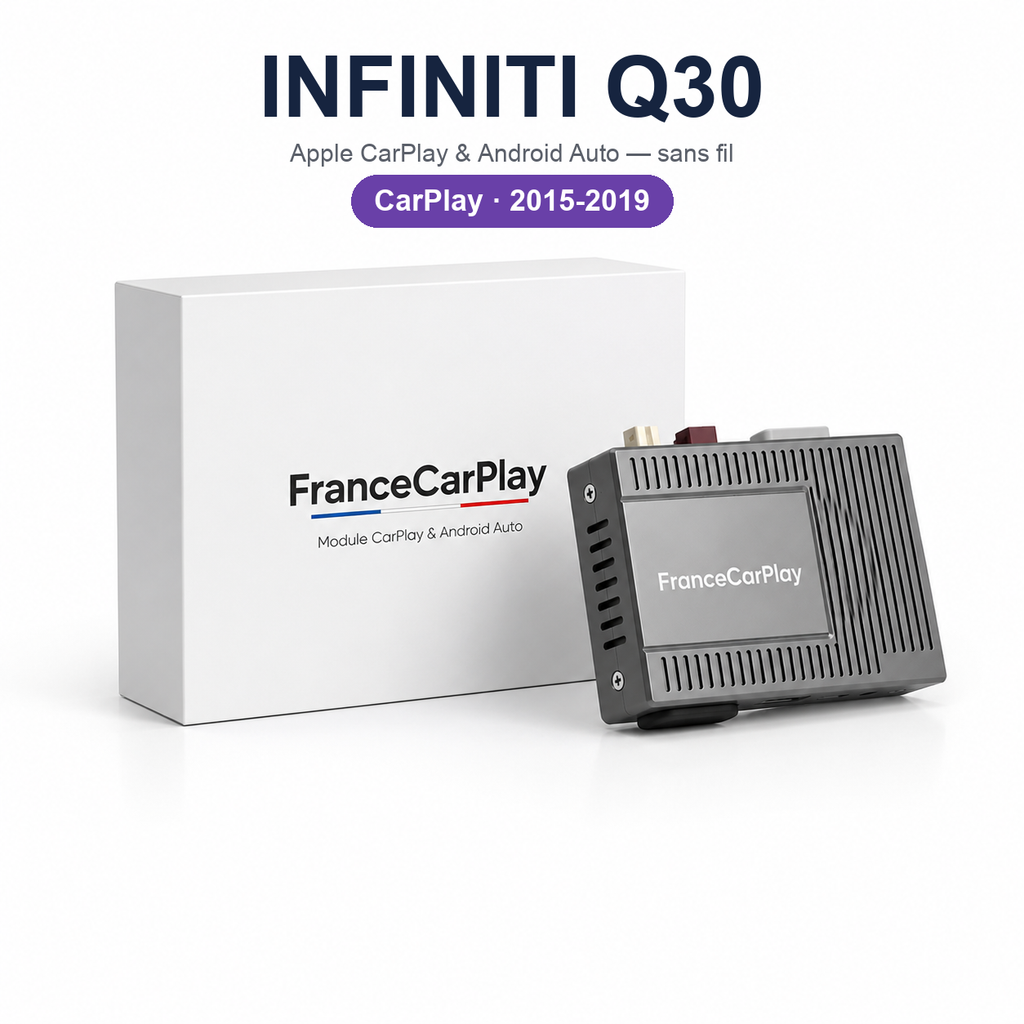 Boîtier CarPlay et Android Auto sans fil pour Infiniti Q30 (2015-2019)