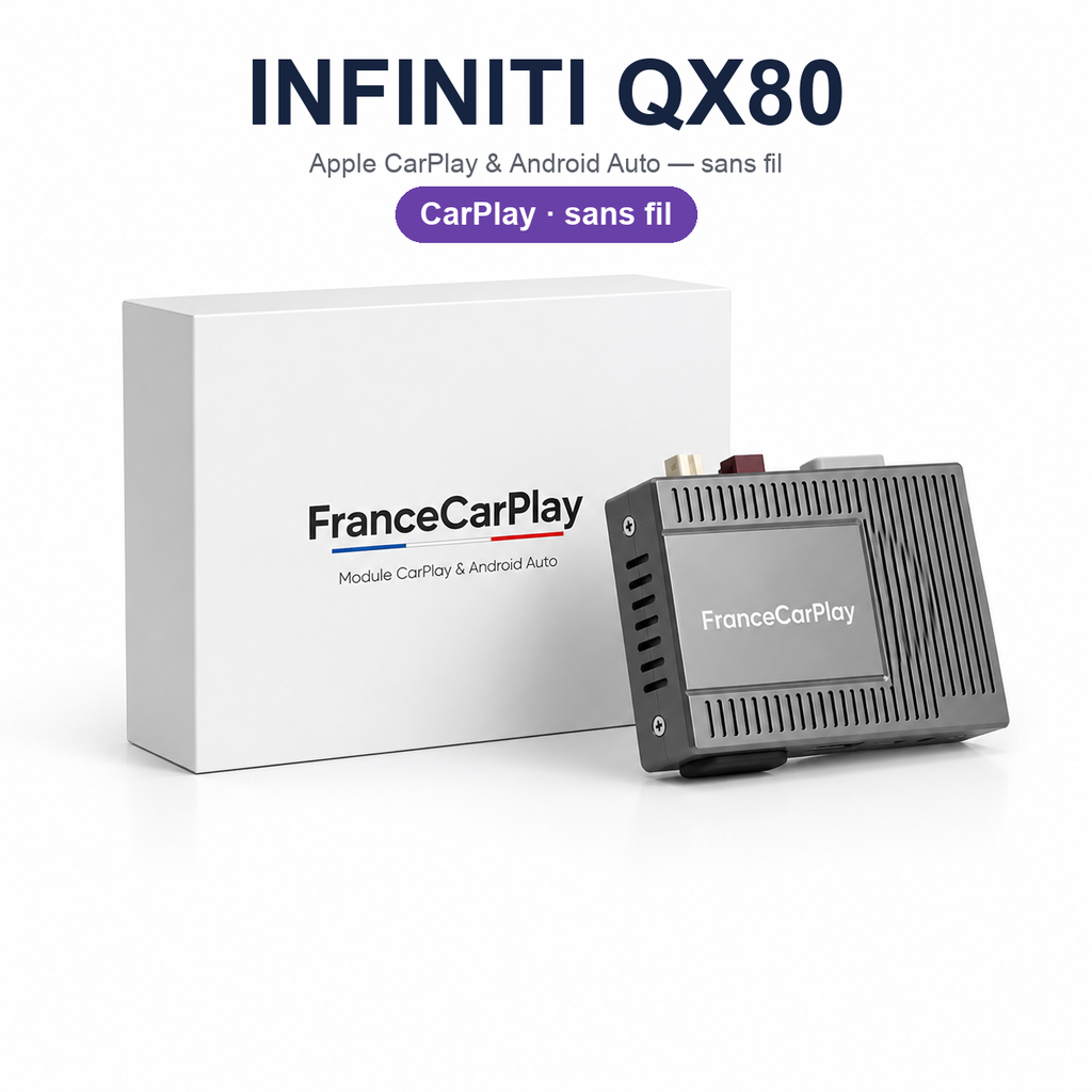 Boîtier CarPlay et Android Auto sans fil pour Infiniti QX80