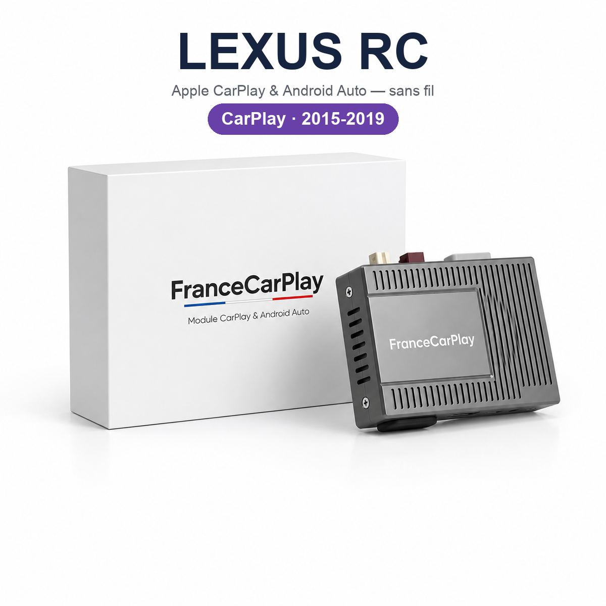 Boîtier CarPlay et Android Auto sans fil pour Lexus RC (2015-2019)